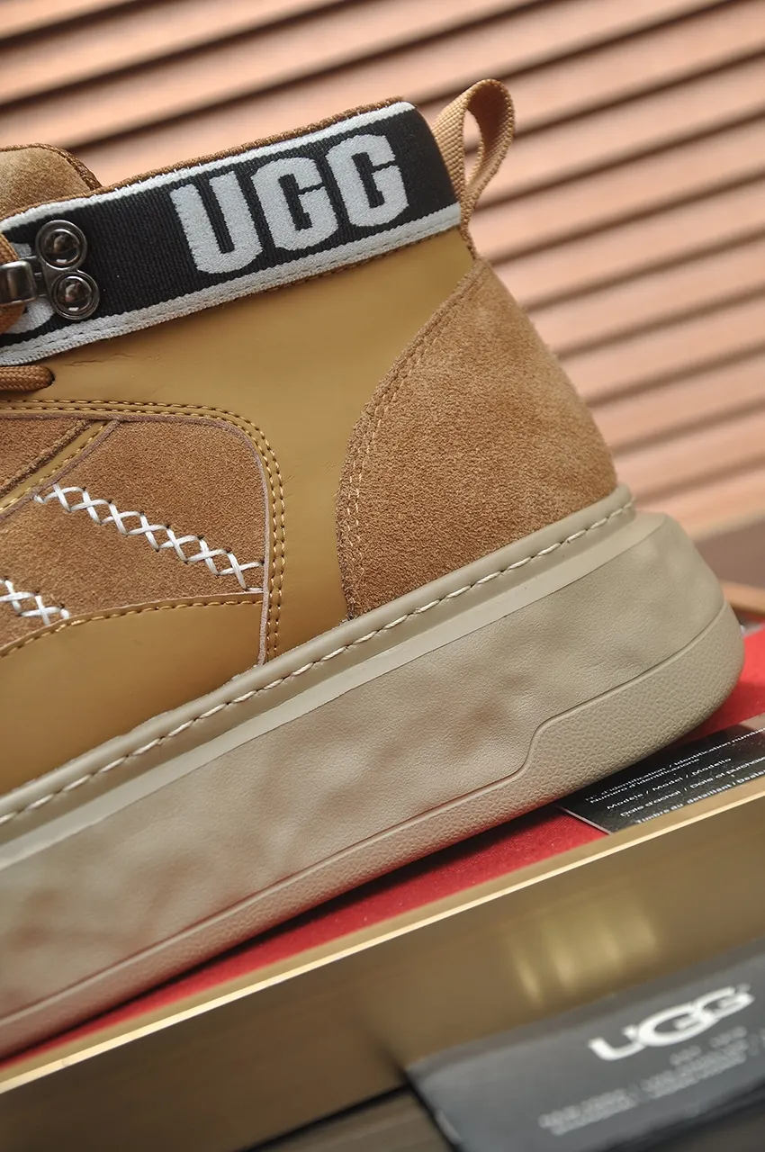 Men's shoes 💰640💶 [UGG] (full wool lining) top-end high-quality fur-in-one warm snow boots from Australia's warm luxury brand men's shoes, UGG-5877 official website synchronized, made of imported cowhide, carefully sewn...Imported rubber foam outsole (comfortable, soft, wear-resistant) The quality is really great...Exquisite workmanship, you can't put it down at first sight, available in sizes 39-44